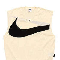 Nike Swoosh Sweater Vest Asia Sizing 'White Black' FD2874-113