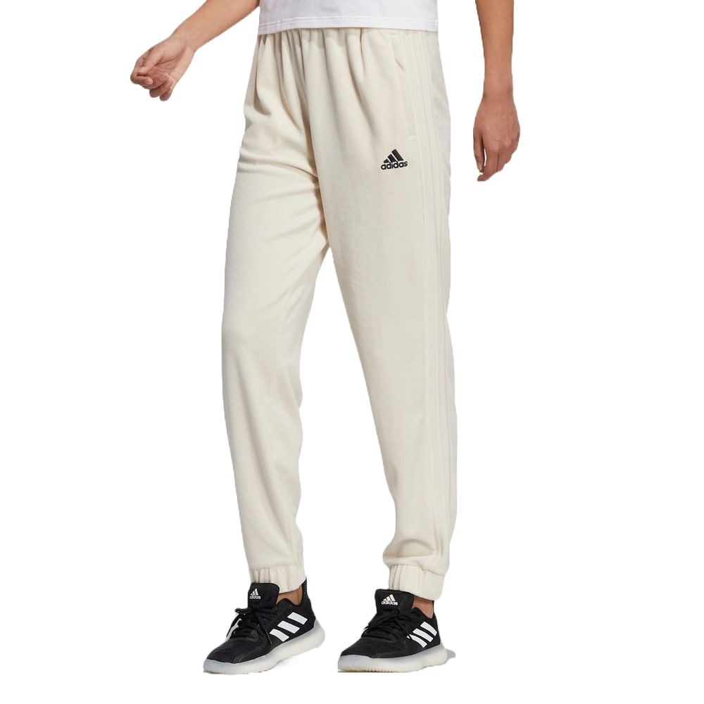 (WMNS) adidas Velour Pants Asia Sizing 'White' HG1824