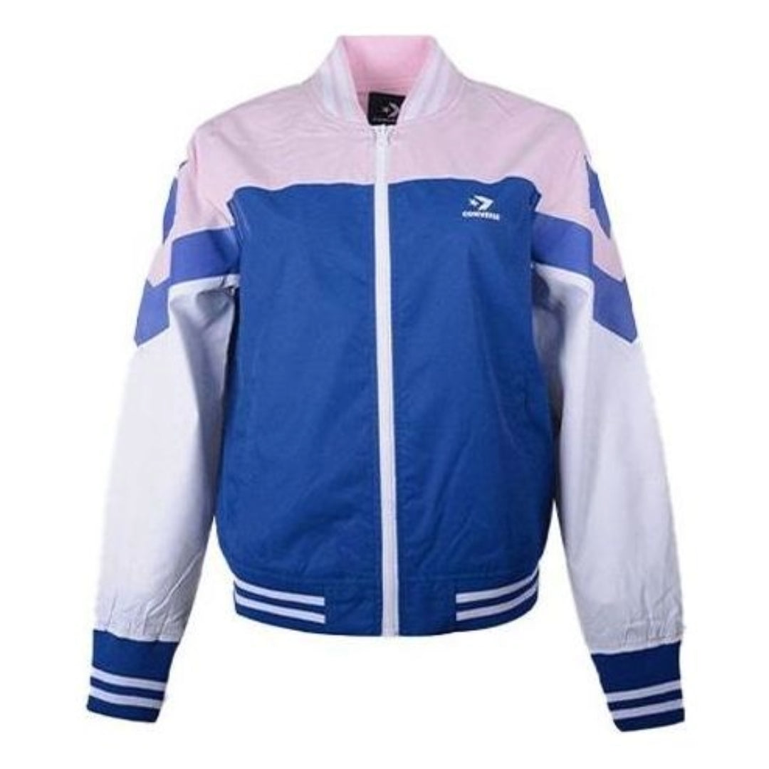 (WMNS) Converse Non-Padded Baseball Bomber Asia Sizing 'Pink Blue White' 10017460-A01
