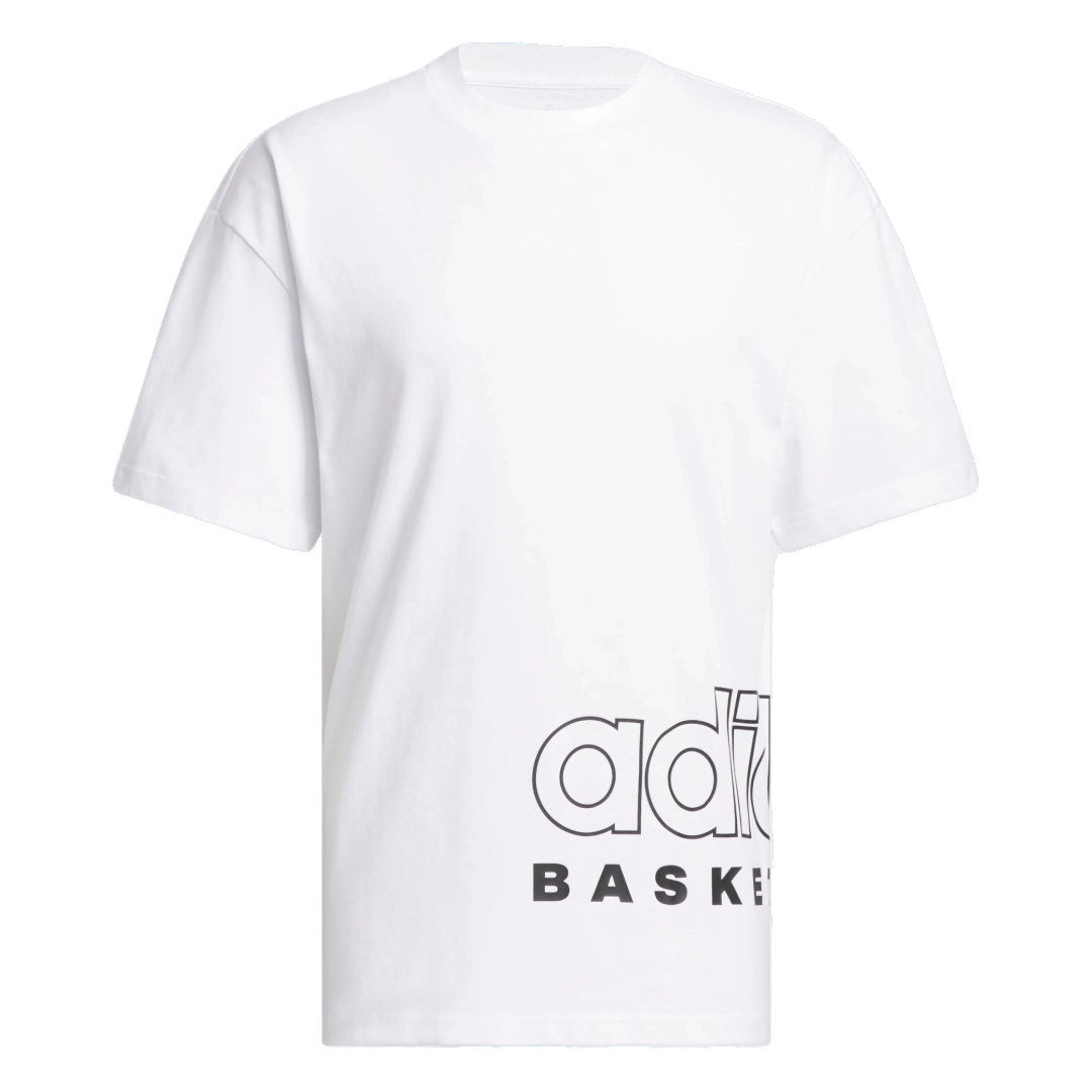 adidas Basketball Select T-Shirt Asia Sizing 'White' IS0525