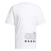 adidas Basketball Select T-Shirt Asia Sizing 'White' IS0525