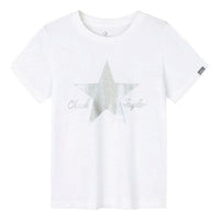 (WMNS) Converse Logo Printed T-Shirt Asia Sizing 'White Silver' CV2422070GS-001