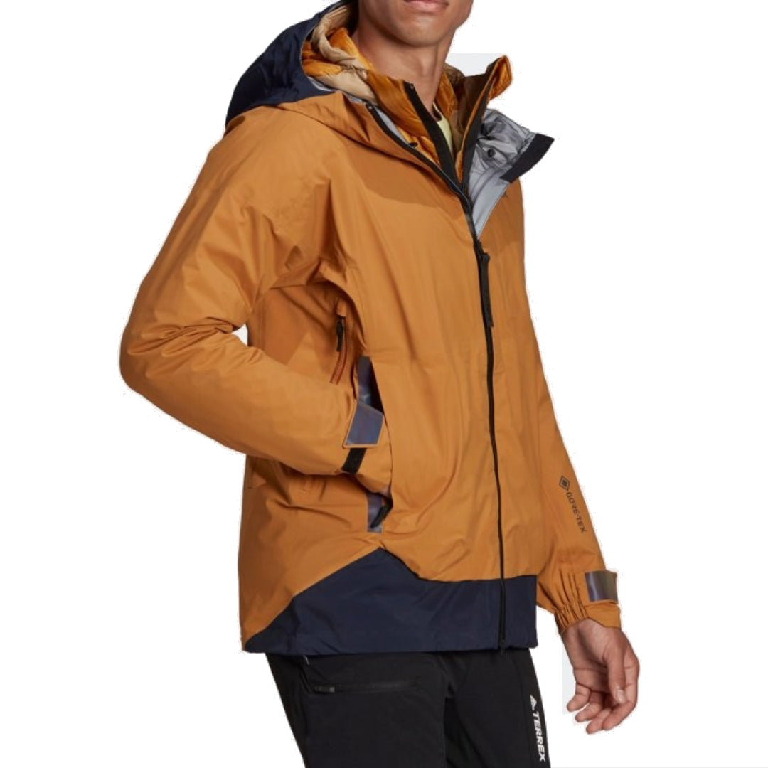 adidas Terrex Myshelter Gore-Tex Rain Jacket 'Brown' GU0947