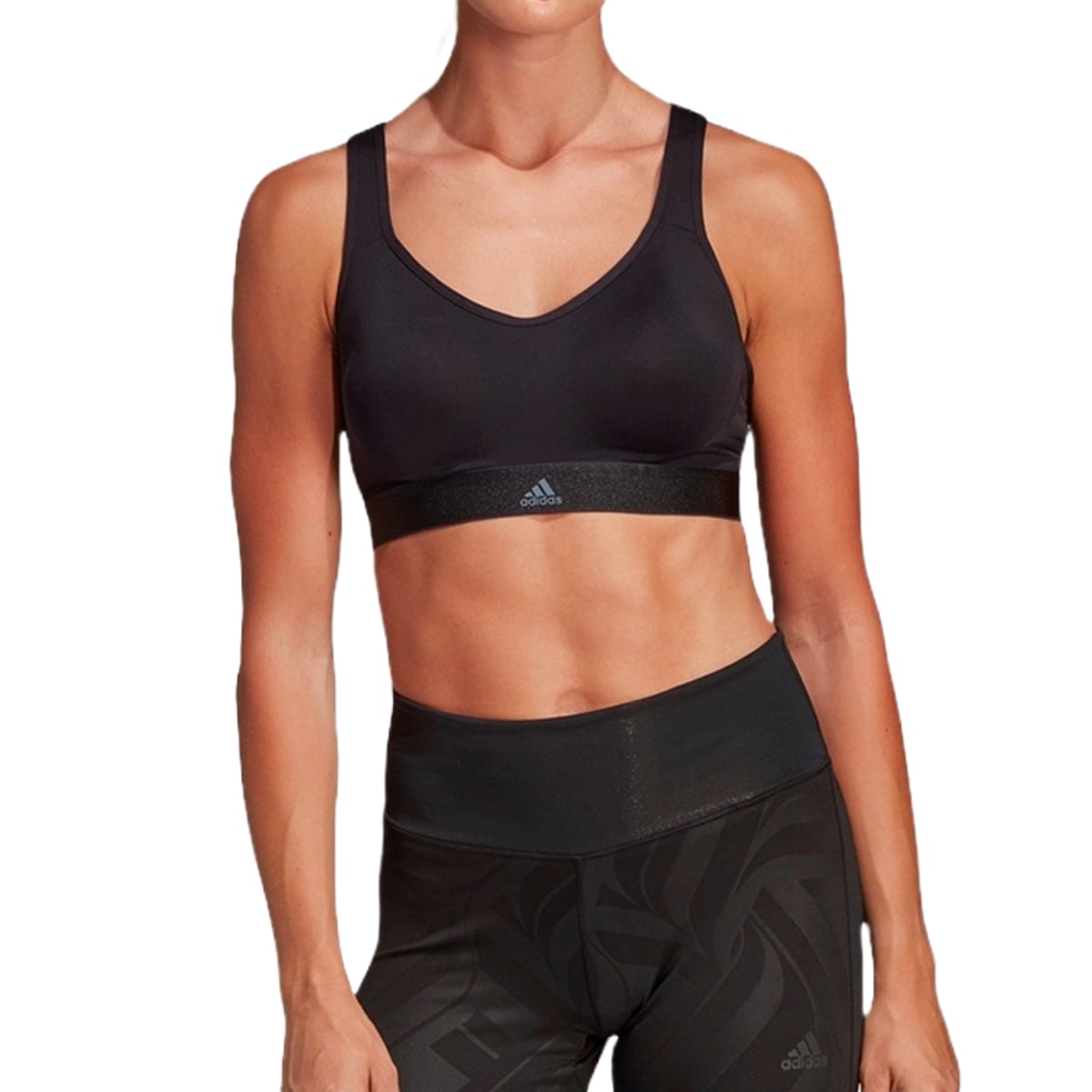(WMNS) adidas Stronger For It Racer Bra Asia Sizing 'Black' DM7200