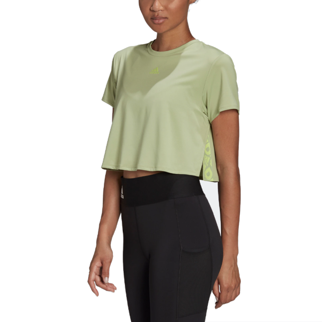 (WMNS) adidas Novelty Training T-Shirt Asia Sizing 'Olive Green' HC0396