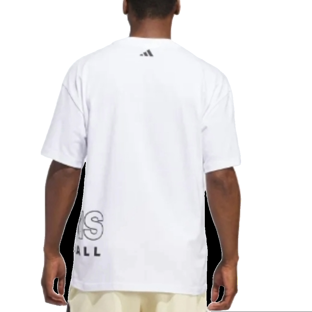 adidas Basketball Select T-Shirt Asia Sizing 'White' IS0525
