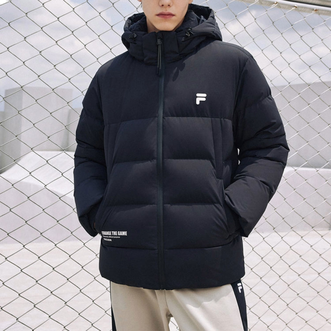 FILA FUSION Hooded Down Jacket 'Black' T11M341903A-BK