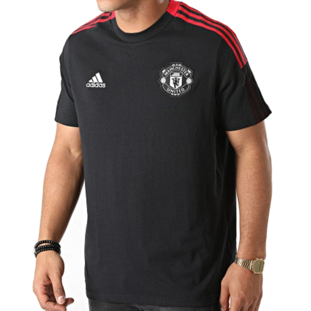 adidas MUFC TR GR3821 T-Shirt 'Black White' GR3821