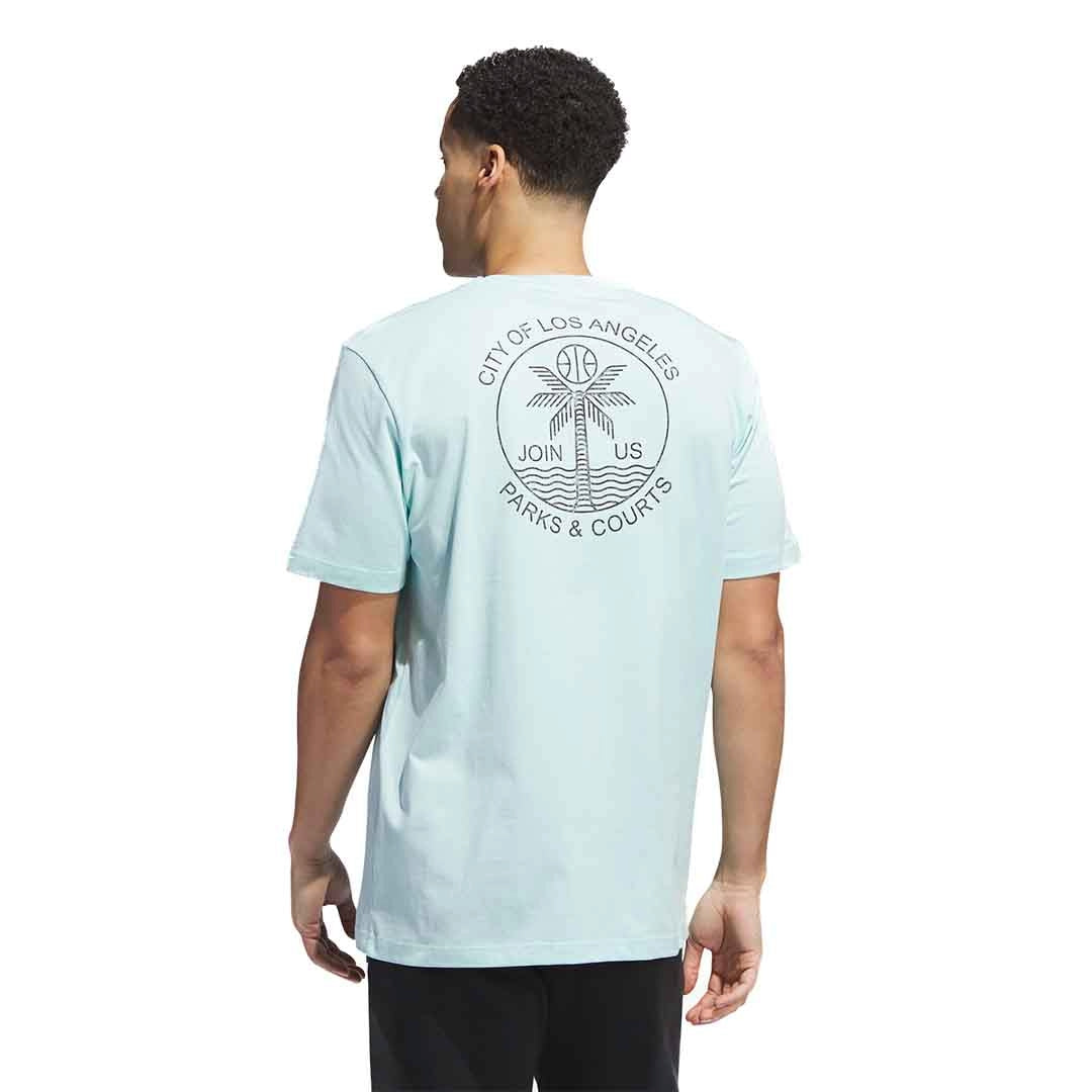 adidas Sustainability Hoops T-Shirt Asia Sizing 'Teal' IM4608