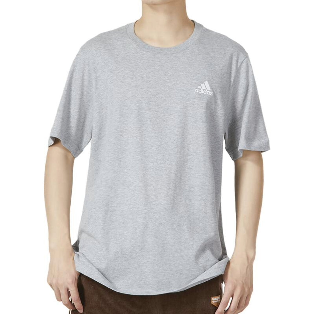 adidas Essentials Single Jersey Embroidered Small Logo T-Shirt 'Grey' IC9288