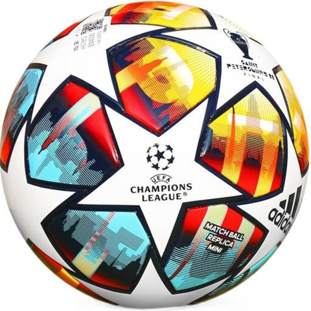 adidas UCL Final 22 Saint Petersburg Champions League Miniball 'White Yellow Blue' H57812