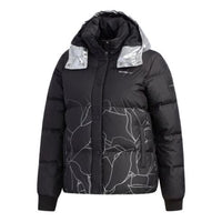 (WMNS) adidas Neo Slim Fit Hooded Down Jacket 'Black' EI4421