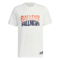 adidas Basketball Aeroready T-Shirt Asia Sizing 'White Blue Red' JI9765