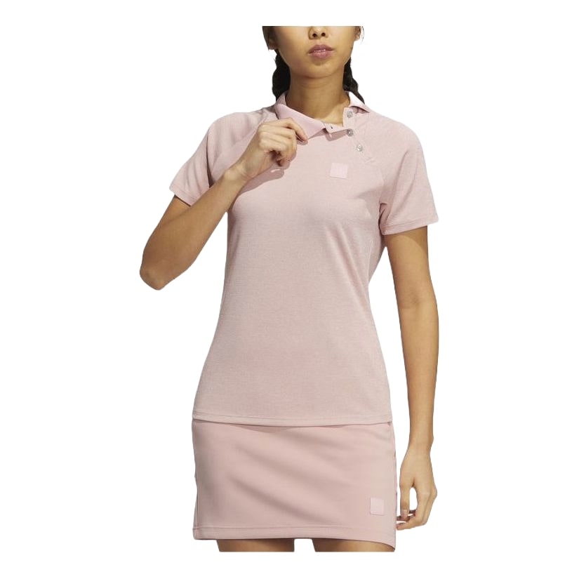 (WMNS) adidas Go-To Polo Shirt Asia Sizing 'Pink' H64658