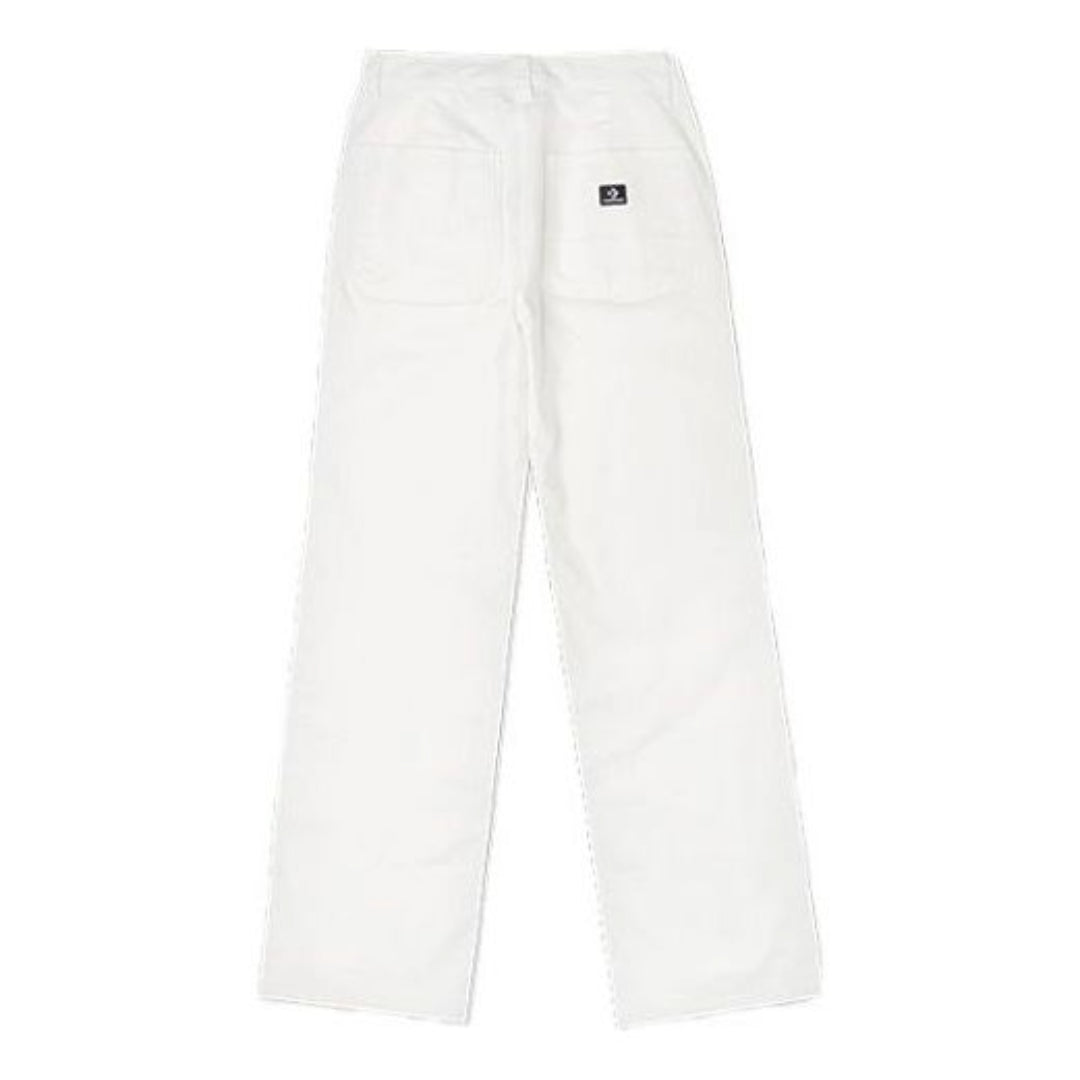 (WMNS) Converse Go To Straight Leg Woven Pants Asia Sizing 'White' 10021635-A08
