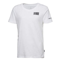 (WMNS) Converse Voltage T-Shirt Asia Sizing 'White Black' 10017752-A02