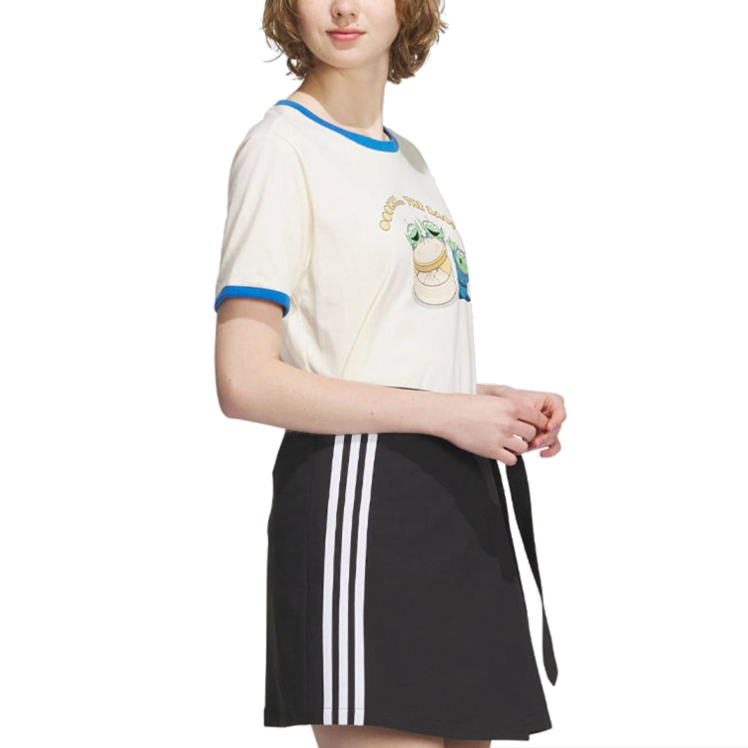 (WMNS) adidas Neo x Disney Graphic T-Shirt 'White Green' IP9383