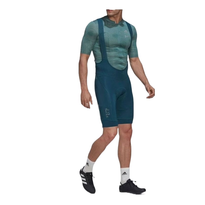 adidas The Padded Cycling Bib Shorts Asia Sizing 'Green' HM3158