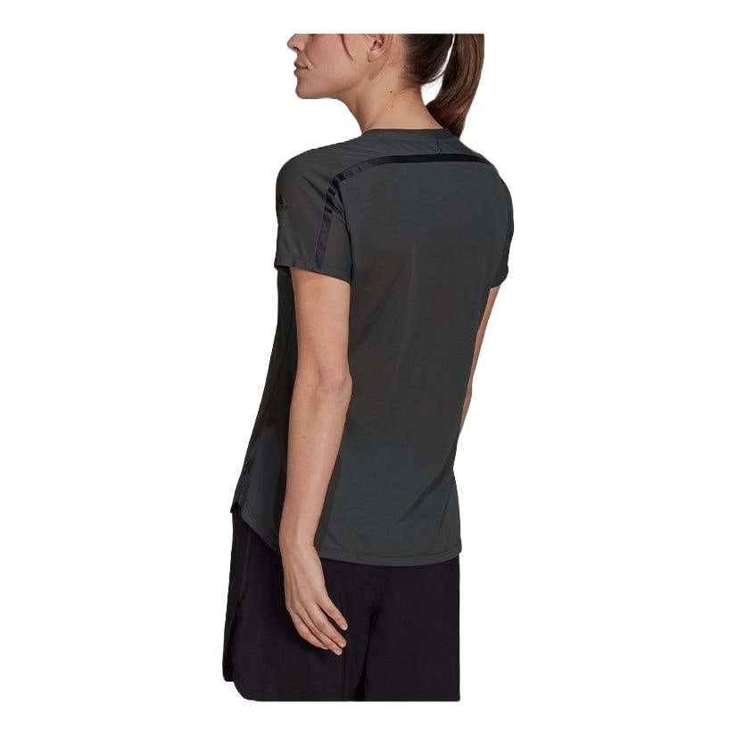 (WMNS) adidas Agravic Trail All-Around Parley T-Shirt Asia Sizing 'Black' H31020