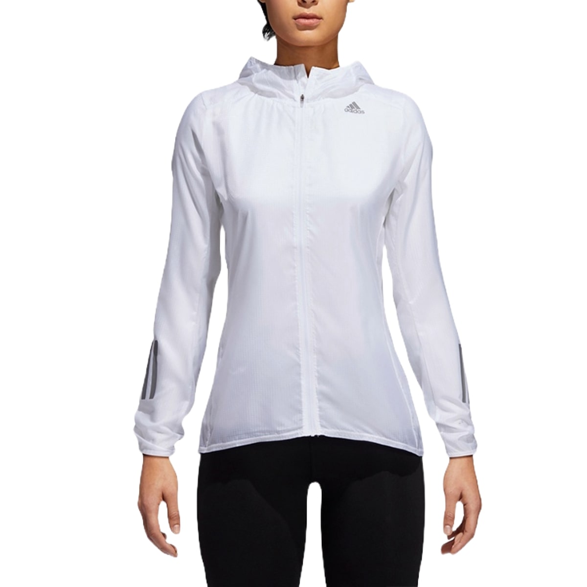 (WMNS) adidas Own the Run Jacket Asia Sizing 'White' DN8765