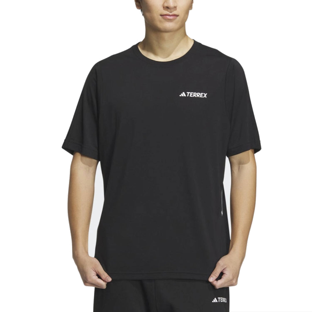 adidas Tencel Short Sleeve T-Shirt 'Black White' IC4431