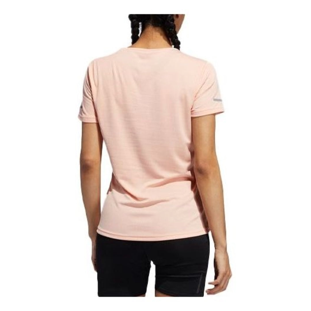 (WMNS) adidas Run T-Shirt Asia Sizing 'Pink' EI6499