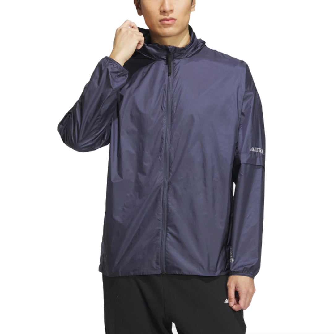 adidas Niuheaven Windbreaker Jacket Asia Sizing 'Navy' HY4702