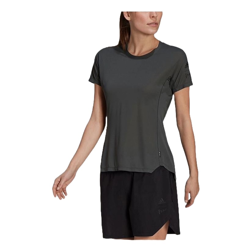 (WMNS) adidas Agravic Trail All-Around Parley T-Shirt Asia Sizing 'Black' H31020