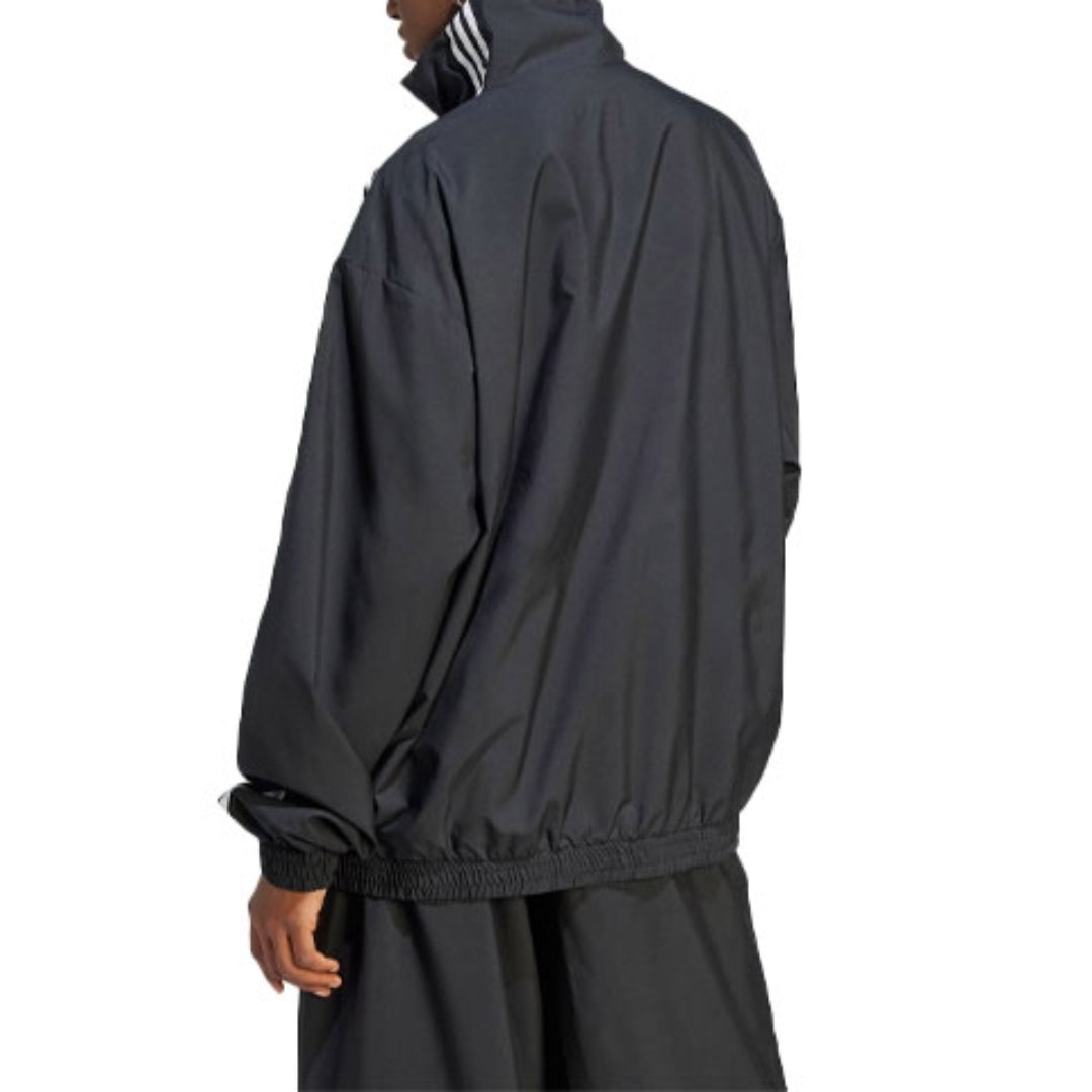 adidas Original Adilenium Oversize Track Top Asia Sizing 'Black Whtie' IV9339