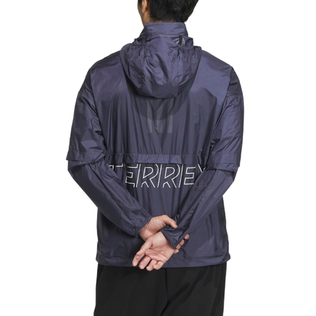 adidas Niuheaven Windbreaker Jacket Asia Sizing 'Navy' HY4702