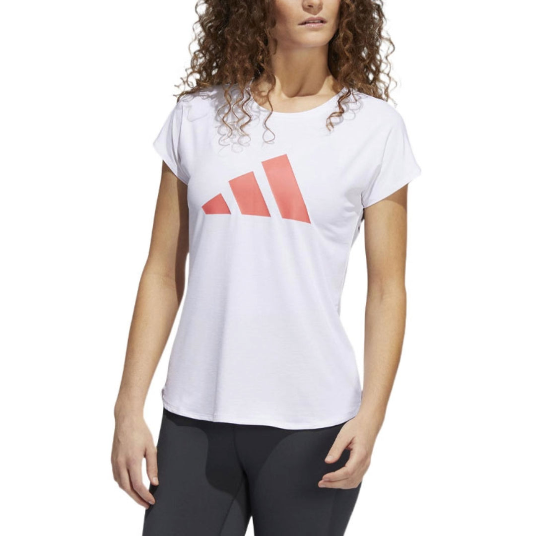 (WMNS) adidas 3-Stripes Training T-Shirt 'White Pink' HD9568