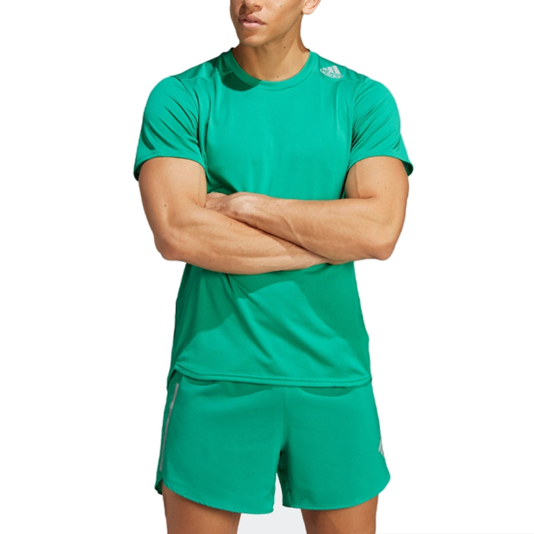 adidas Designed 4 Running T-Shirt 'Green' IB8942