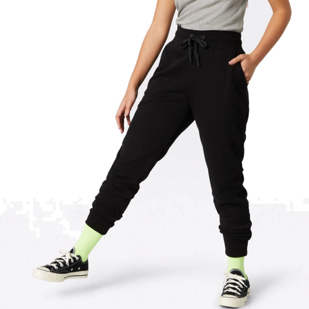 Converse High Waisted Sweatpants Asia Sizing 'Black' 10018407-A01