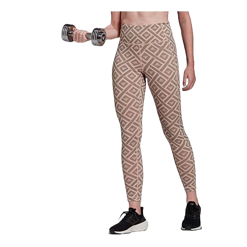 (WMNS) adidas Hyperglam Training Graphic Tights Asia Sizing 'Pink' HM3224