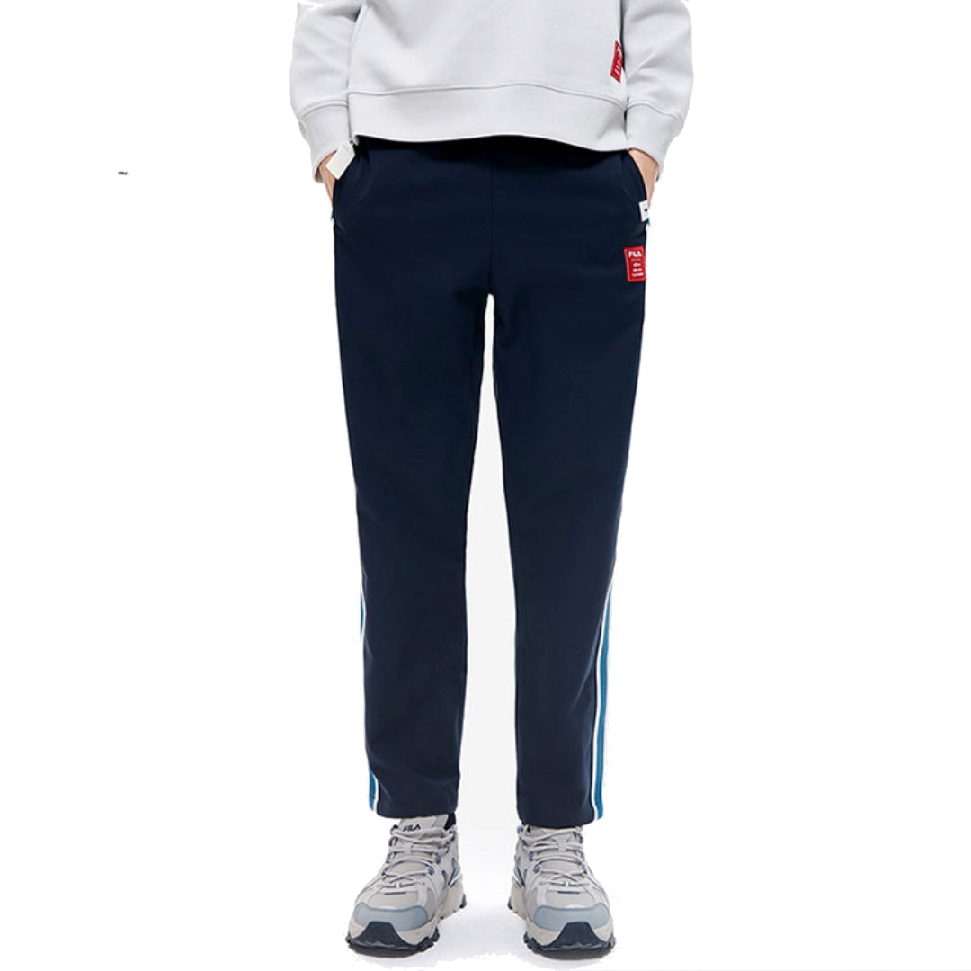 FILA x Mihara Yasuhiro Collaborative Side Stripe Woven Track Pants 'Navy White' F11M213803F-NV