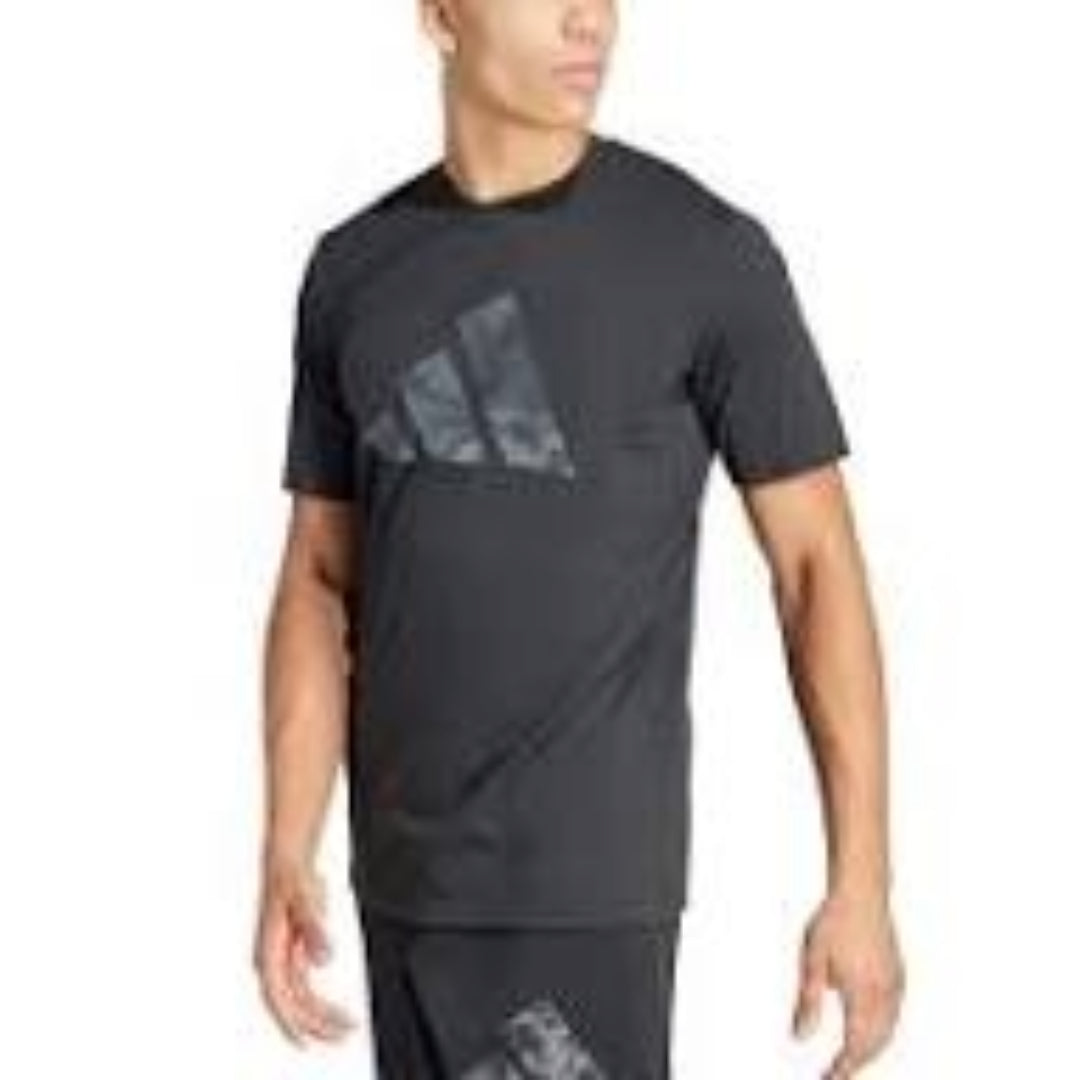 adidas Train Essentials Seasonal Brand Love Camo T-Shirt Asia Sizing 'Black' IM7451