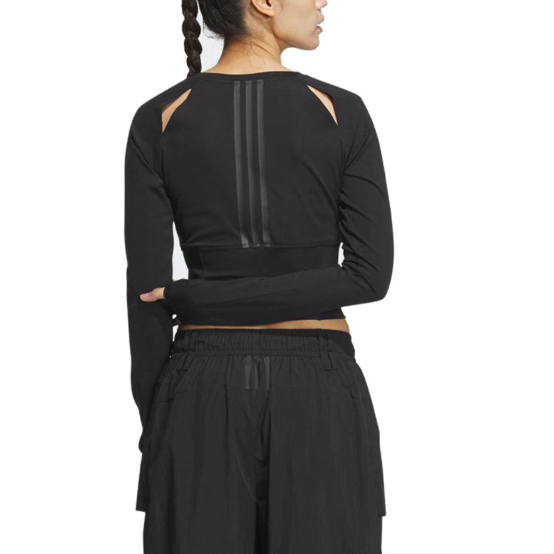 (WMNS) adidas Arknt long sleeve T-shirt Asia Sizing 'Black' JJ1588