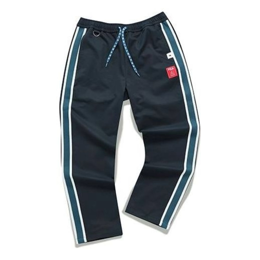 FILA x Mihara Yasuhiro Collaborative Side Stripe Woven Track Pants 'Navy White' F11M213803F-NV
