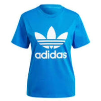 (WMNS) adidas Adicolor Classics Trefoil T-Shirt Asia Sizing 'Blue White' IK4037