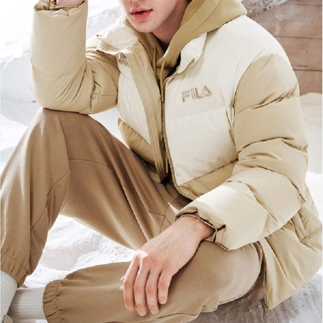 FILA Down Jacket 'Beige White' F11U249903F-LK