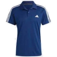 adidas Train Essentials Piqu 3-Stripes Training Polo Shirt Asia Sizing 'Navy White' IB8108