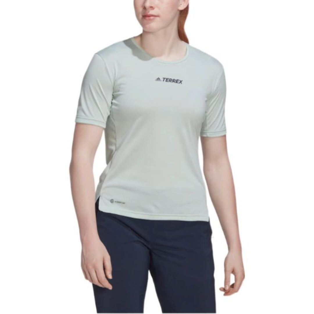 (WMNS) adidas Terrex Multi T-Shirt Asia Sizing 'Green' HI5504