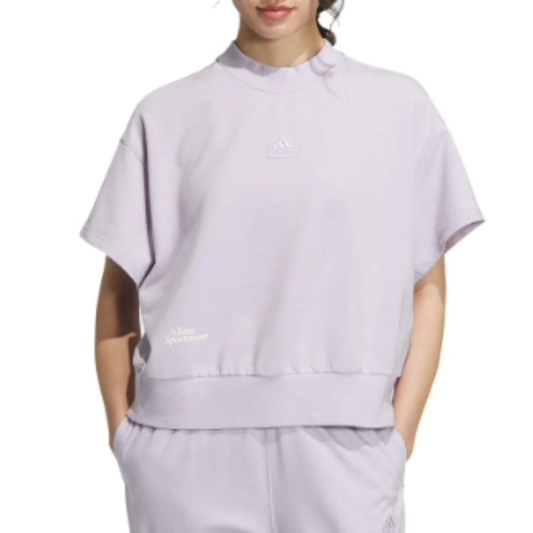 (WMNS) adidas Lounge T-Shirt Asia Sizing 'Purple' IM8867