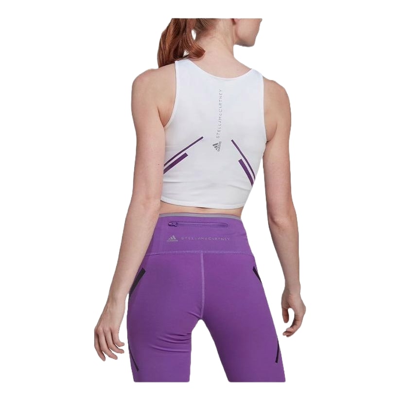 (WMNS) adidas by Stella McCartney TruePace Running Crop Top Asia Sizing 'White' HI6143