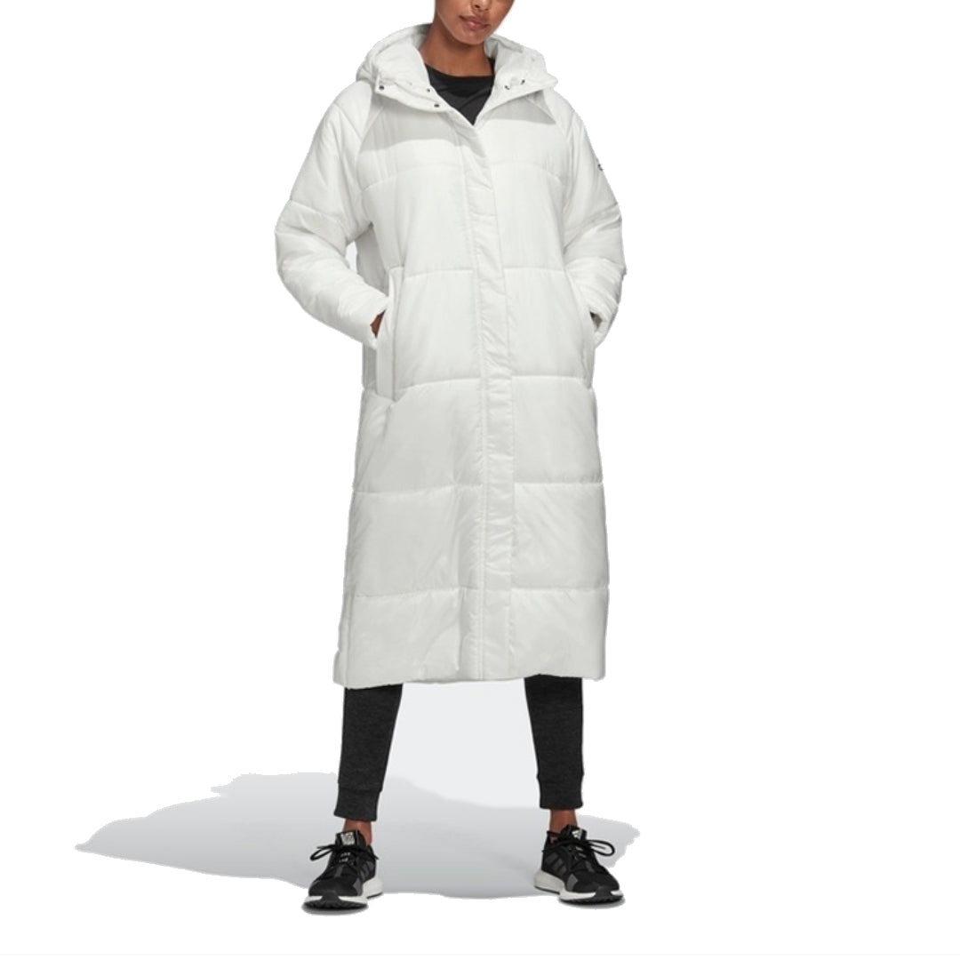 (WMNS) adidas Extended Big Baffle Parka Asia Sizing 'White' EK4814