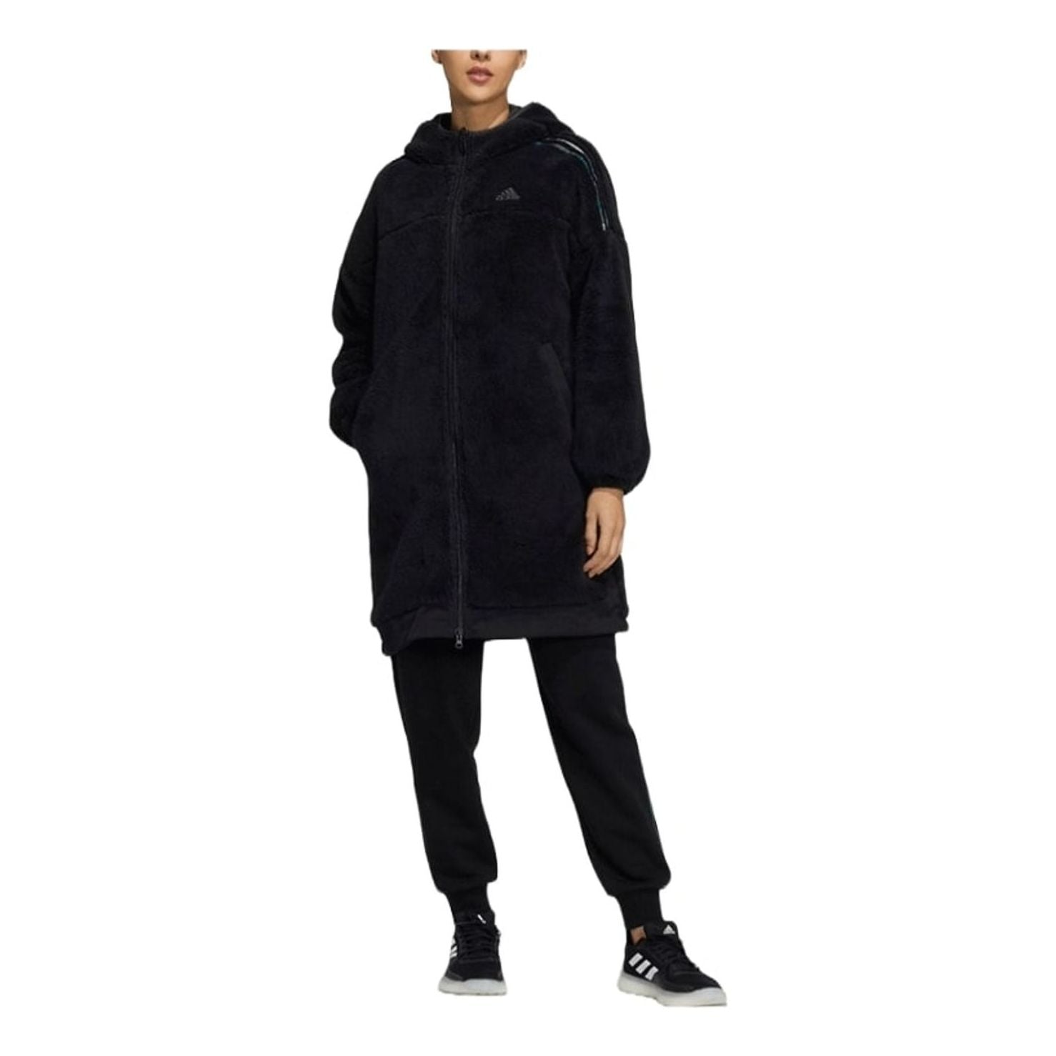 adidas STR Fleece Sports Jacket Asia Sizing 'Black' H09701