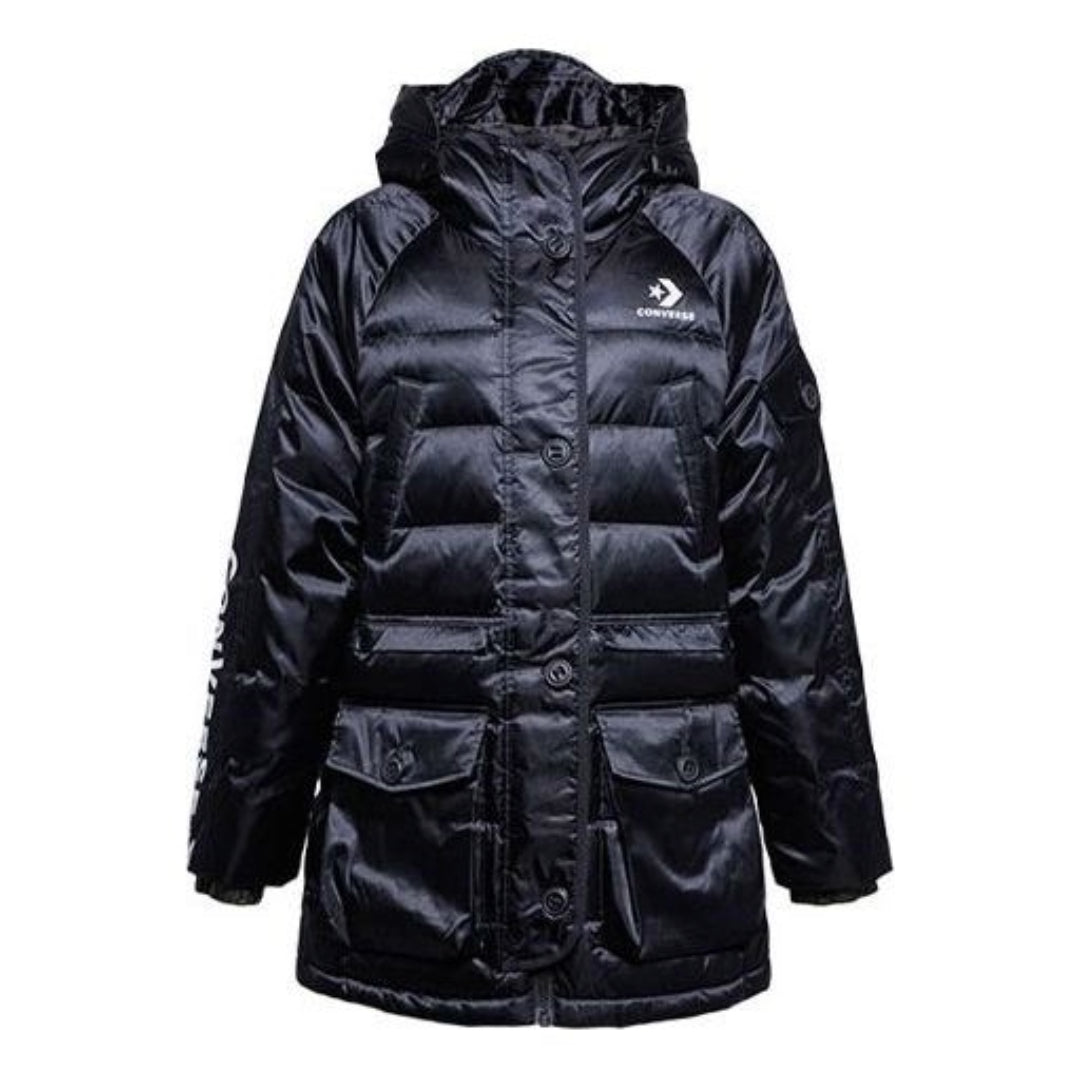 (WMNS) Converse Iridescent Sideline Down Fill Jacket Asia Sizing 'Black' 10006987-A02