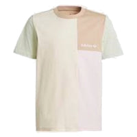(GS) adidas Colorblock T-Shirt Asia Sizing 'Beige Pink' HK9815