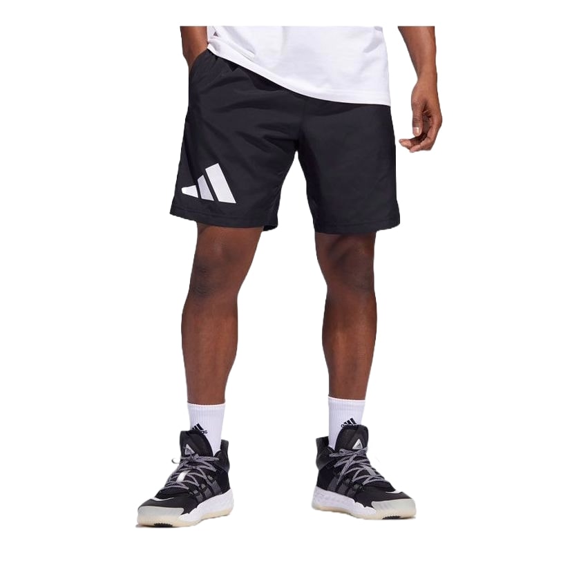 adidas Legends Basketball Shorts Asia Sizing 'Black White' HF4194