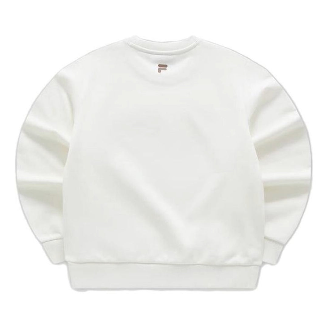 (WMNS) FILA FUSION Letter Printed Sweater 'White' T11W345212F-WT